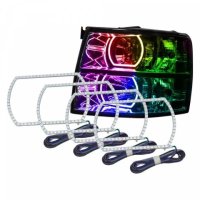 For Chevrolet Silverado 2007-2013 ColorSHIFT Halo Kit Square Style Oracle