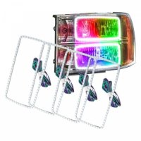 For GMC Sierra 2007-2013 ColorSHIFT Halo Kit (New Square Ring Design) Oracle