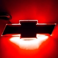 Illuminated Bowtie - Fog Lightsat Black Center - Red Oracle