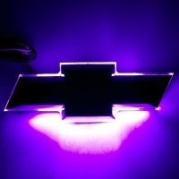 Illuminated Bowtie - Fog Lightsat Black Center - UV/Purple Oracle