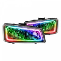 For Chevrolet Silverado 2003-2006 Square ColorSHIFT Dual Halo Kit Oracle