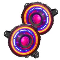 Lighting Oculusâ„¢ ColorSHIFT Bi-LED Projector Headlights for Jeep JL / JT Oracle