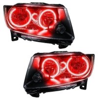 For 2011-2013 Jeep Grand Cherokee SMD Headlights (Non-HID) - Chrome Oracle