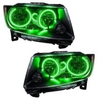 For 2011-2013 Jeep Grand Cherokee SMD Headlights (Non-HID) - Chrome Oracle