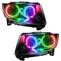 For 2011-2013 Jeep Grand Cherokee SMD Headlights (Non-HID) - Chrome Oracle