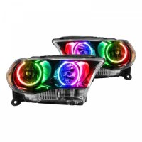 For 2011-2013 Dodge Durango SMD Headlights Halogen - Black Oracle