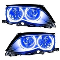 For 2002-2005 BMW 3 Series SMD Headlights - Black Oracle