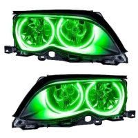 For 2002-2005 BMW 3 Series SMD Headlights - Black Oracle