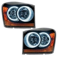 For 2004-2006 Dodge Durango SMD Headlights - Black Oracle