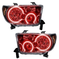 For 2007-2011 Toyota Tundra SMD Headlights - Black Oracle