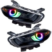 For 2013-2014 Dodge Dart (HID Style) SMD Headlights - Black Oracle