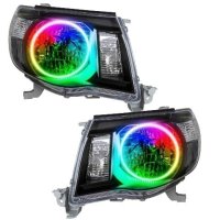 For 2005-2011 Toyota Tacoma SMD Headlights - Black Oracle