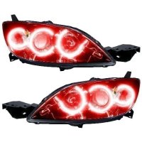 For 2004-2009 Mazda 3 SMD Headlights - 4DR - Halogen Style Oracle