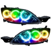 For 2004-2009 Mazda 3 SMD Headlights - 4DR - Halogen Style Oracle