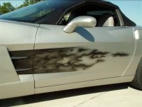 C6 Corvette Custom Airbrushed Vehicle Side Graphic