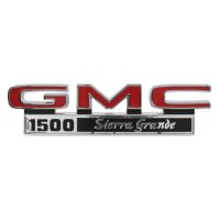 1971-1972 GMC Truck Front Fender Emblem, "GMC 1500 Sierra Grande" Pair