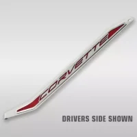 2020-2024 Corvette American Car Craft Carbon Fiber Door Sill with Illuminated LED 'Corvette' Inse...