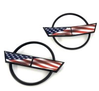 C4 1984-1990 Corvette American Flag Inserts