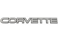 C4 1984-1990 Corvette Rear Bumper Emblem Brushed Chrome