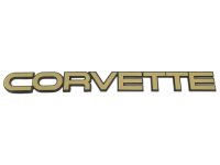 C4 1984-1990 Corvette Rear Bumper Emblem Gold Finish