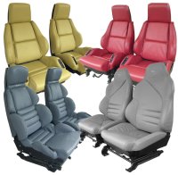 C4 1993 Corvette Leather Sport Seat Covers Pair