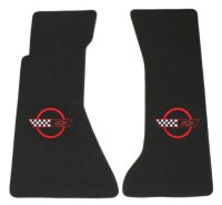 1984 C4 Corvette Floor Mats with Embroidered Logo