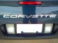 Corvette C5 Bumper Letters