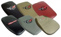 C5 1997-2004 Corvette Leather Vette Rest Black W/ Red Z06 Logo