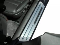 2005-2008 C6 Corvette Brushed Stainless Ribbed Stock Doorsills