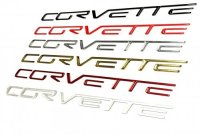 C6 Corvette Domed Rear Bumper Lettering Inserts Letters Kit