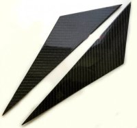 C6 2005-2013 Corvette Real Carbon Fiber A-Pillar Overlays