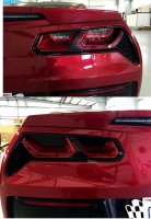 C7 2014-2018 Corvette Acrylic Taillight Blackout Kit (4pc)