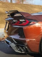 2020-2024 Corvette C8 AGM Carbon Fiber Z51 Spoiler Wickers Set