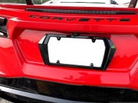 C8 Corvette Painted Rear License Plate Frame