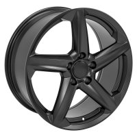 2020-2023 C8 Corvette Reproduction Replica Satin Black 5-Spoke Rim Wheels Package