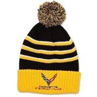 C8 Next Gen Corvette Racing Beanie Cap w/Pom