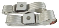 1964 C2 Corvette Seat Belts- Lift Latch - White