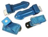 Seat Belts Bowtie Lift Latch Bright Blue For 1965-1966 Corvette