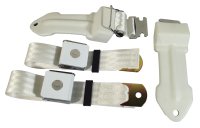 Seat Belts- Lift Latch - White For 1965-1966 Corvette