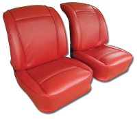 Vinyl Seat Covers- Red For 1961 Corvette
