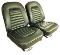 Vinyl Seat Covers- Green For 1966 Corvette