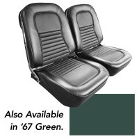 Vinyl Seat Covers- Green For 1967 Corvette
