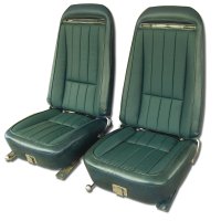 Vinyl Seat Covers- Green For 1971 Corvette