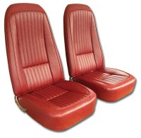 Vinyl Seat Covers- Firethorn For 1976 Corvette