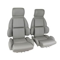 Mounted "Leather-Like" Vinyl Seat Covers Gray Standard For 1992 Corvette