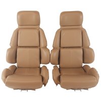 Mounted "Leather-Like" Vinyl Seat Covers Beige Standard For 1993 Corvette
