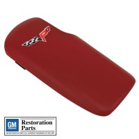 462589E Leather Seat Covers Embroidered Headrest Red 100%-Leather Standard For 97-99 Corvette