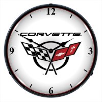 LED Clock W/C5 Logo For 1997-2004 Corvette
