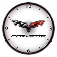 LED Clock W/C6 Logo For 2005-2013 Corvette