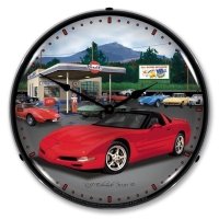LED Clock- C5 Gulf For 1997-2004 Corvette